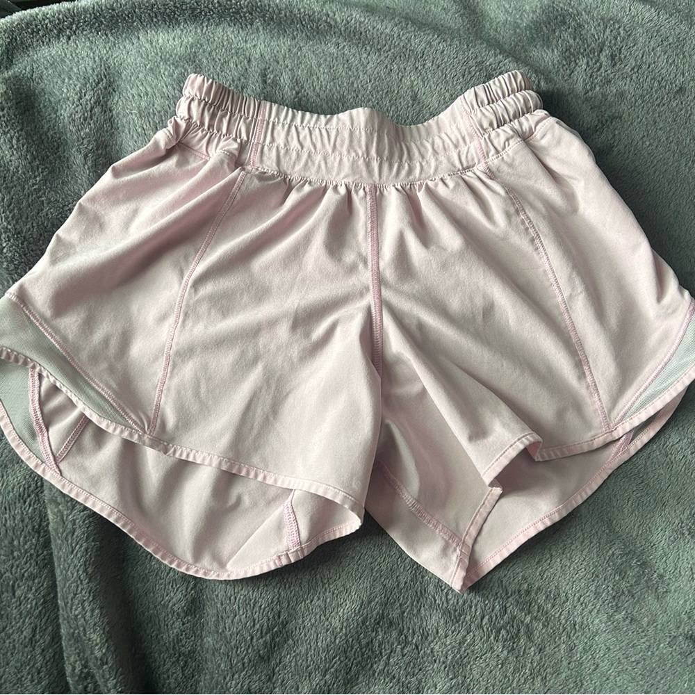 Light pink lululemon shorts